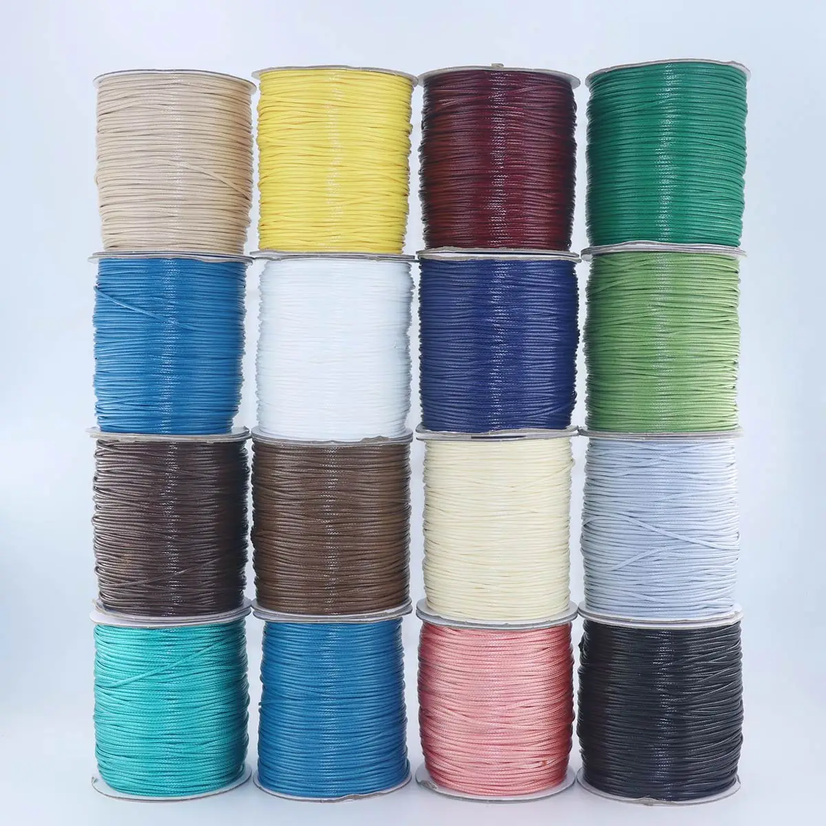 150M 1/1.5mm Thick Waxed Thread Wax Rope Cord DIY Braided Bracelets Handicrafts Jewelry Bag Clothes Accessories