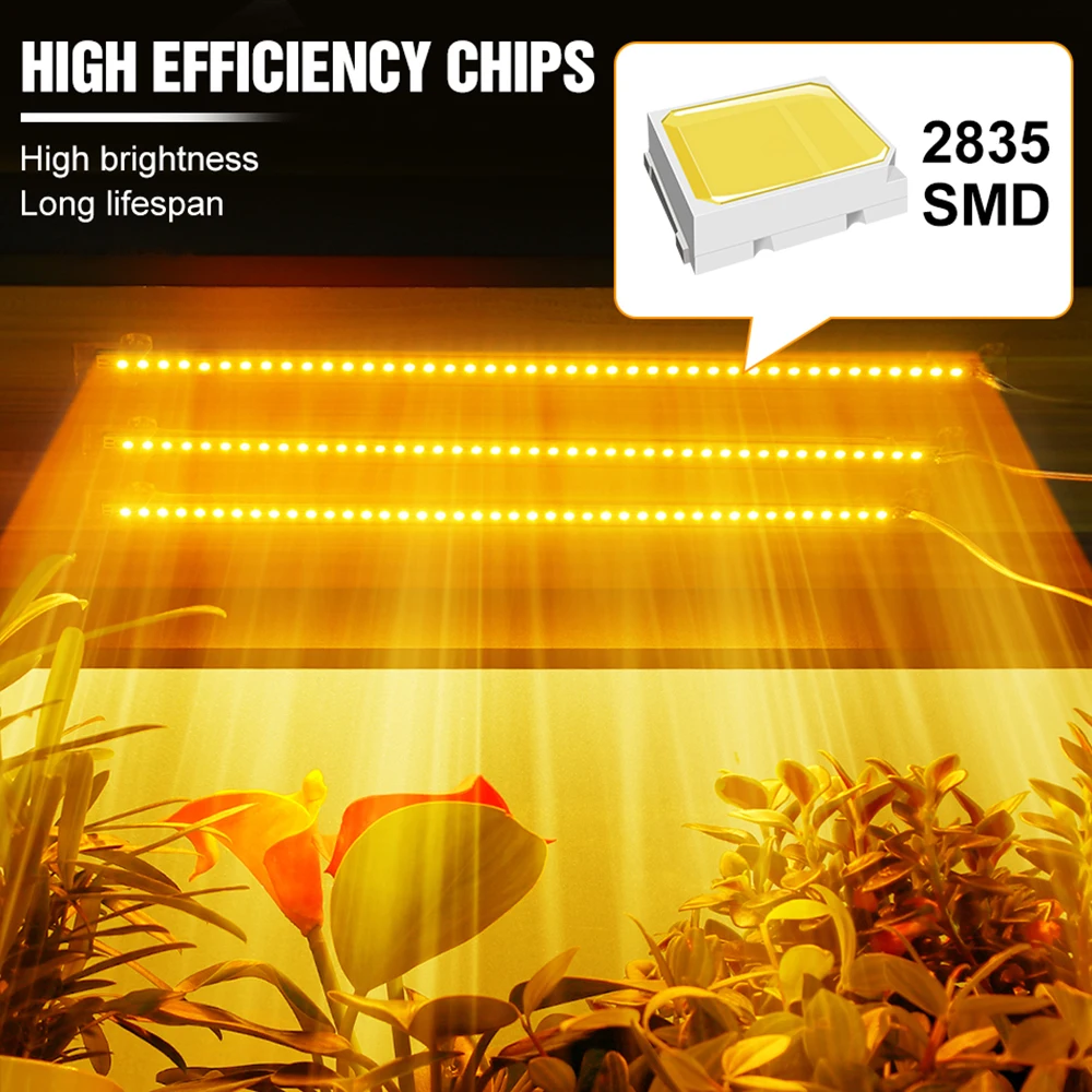 USB DC5V LED Grow Light Strip Full Spectrum Plants Cultivation Lamp With 24 Hour Timing For Potted Fruit Succulent Fill Lighting
