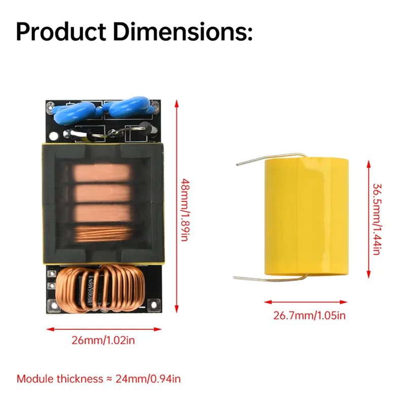 A29F-Mosquito Lamp High Power Supply, DC 3.7V To 4Kv High Voltage Step-Up Transformer Module