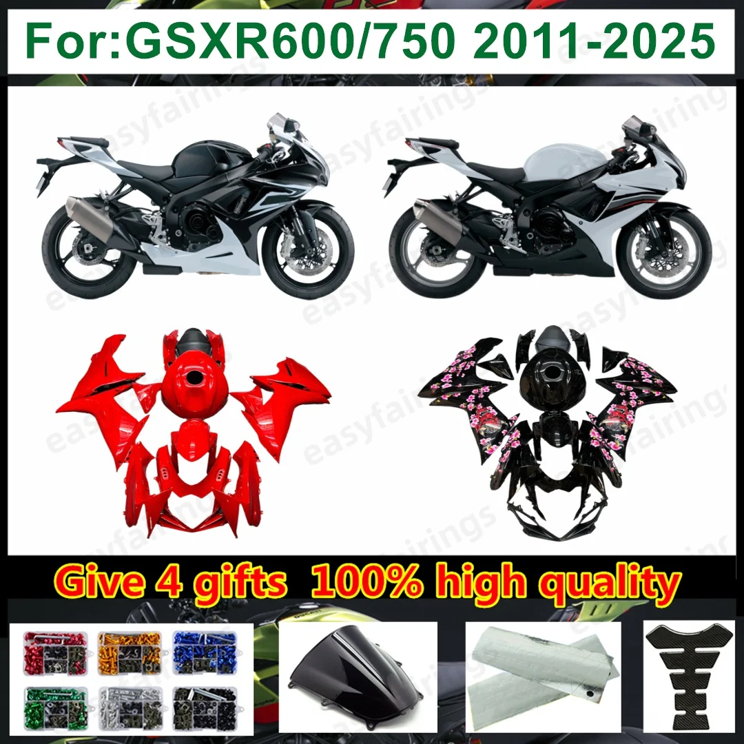 Complete ABS Fairing Kit For GSXR600 GSXR750 L1‑L16 2011‑2026 Motorcycle Full Body Fairings Shell Aftermarket Bodywork Assembly