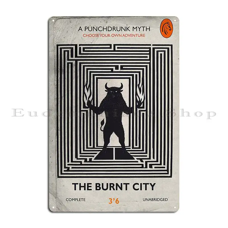 The Final Chapter In The Burnt City Metal Sign Pub Wall Cave Customize Living Room Designer Tin Sign Poster