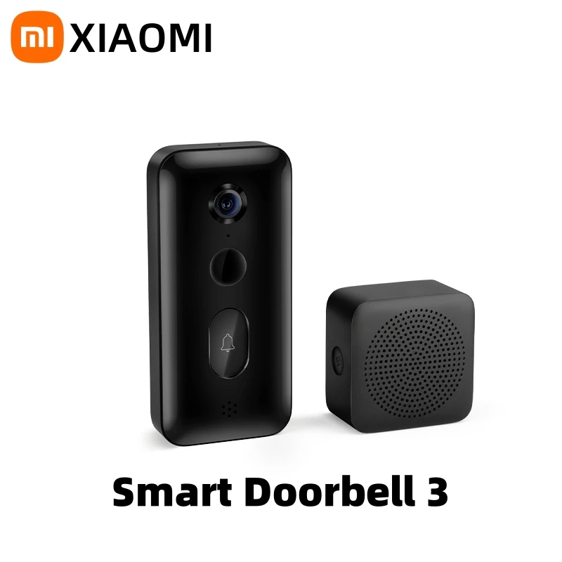 Xiaomi Smart Doorbell 3 180°Large FieldView 2K Ultra HDResolution AI Humanoid Recognition Remote Realtime Viewing