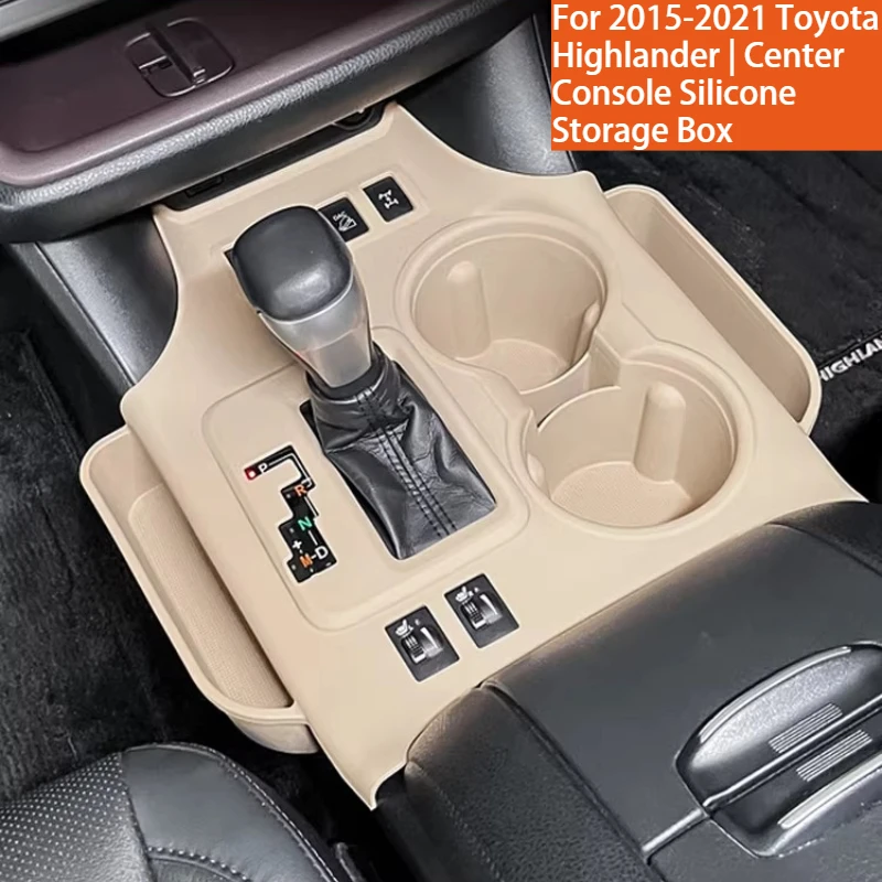 

Car Interior Storage Silicone Console Protective Pad For Toyota Highlander 2015-2021 Exclusive Storage Organizer & Upgrade Part