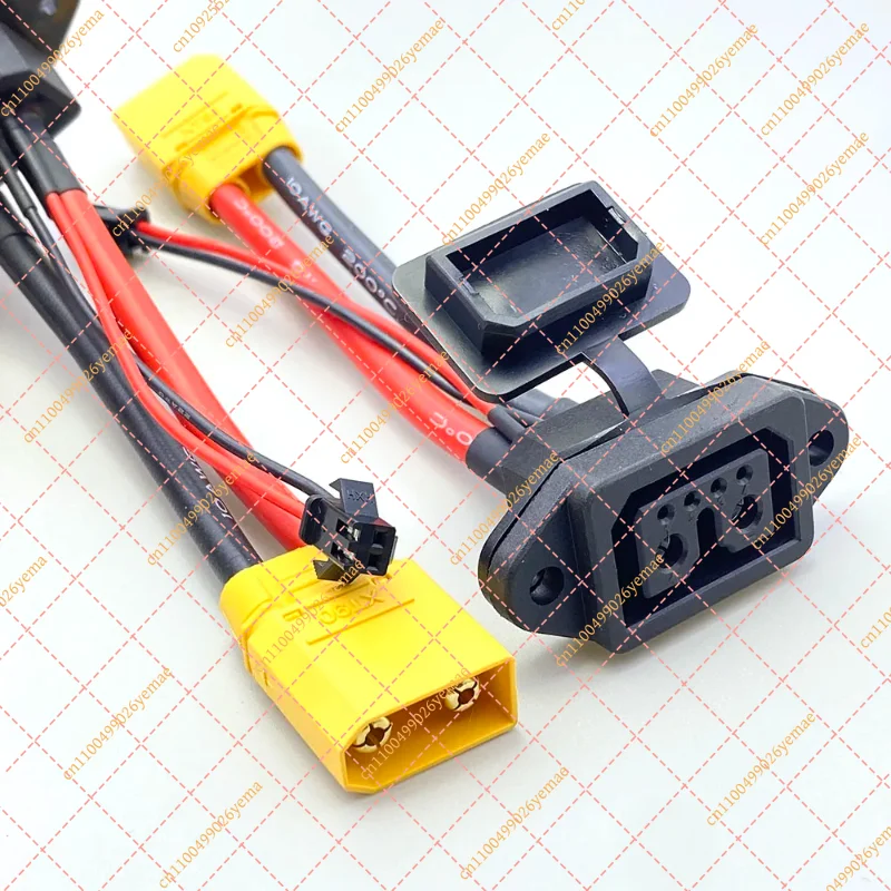 3Pcs High Current XT90 to 2+4/2+6 Lithium Battery Charging Port Adapter 4mm
