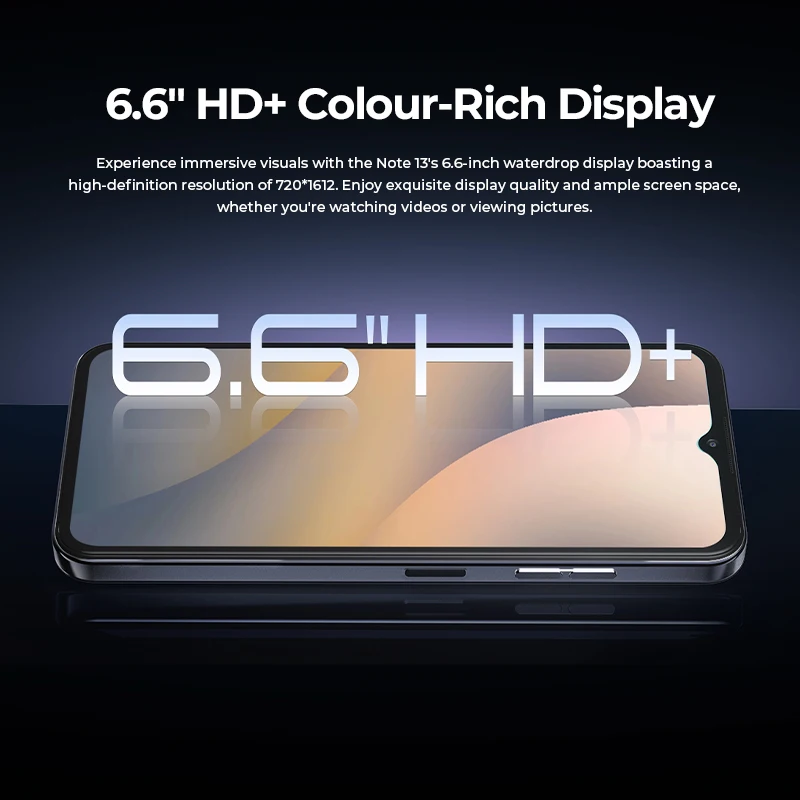 هاتف محمول HOTWAV Note 13 بشاشة 6.6 بوصة HD + 90 هرتز وشاشة 4 جيجابايت 128 جيجابايت ثماني النواة هاتف ذكي 50 ميجابكسل 5160 مللي أمبير في الساعة أندرويد 13 هاتف محمول #3