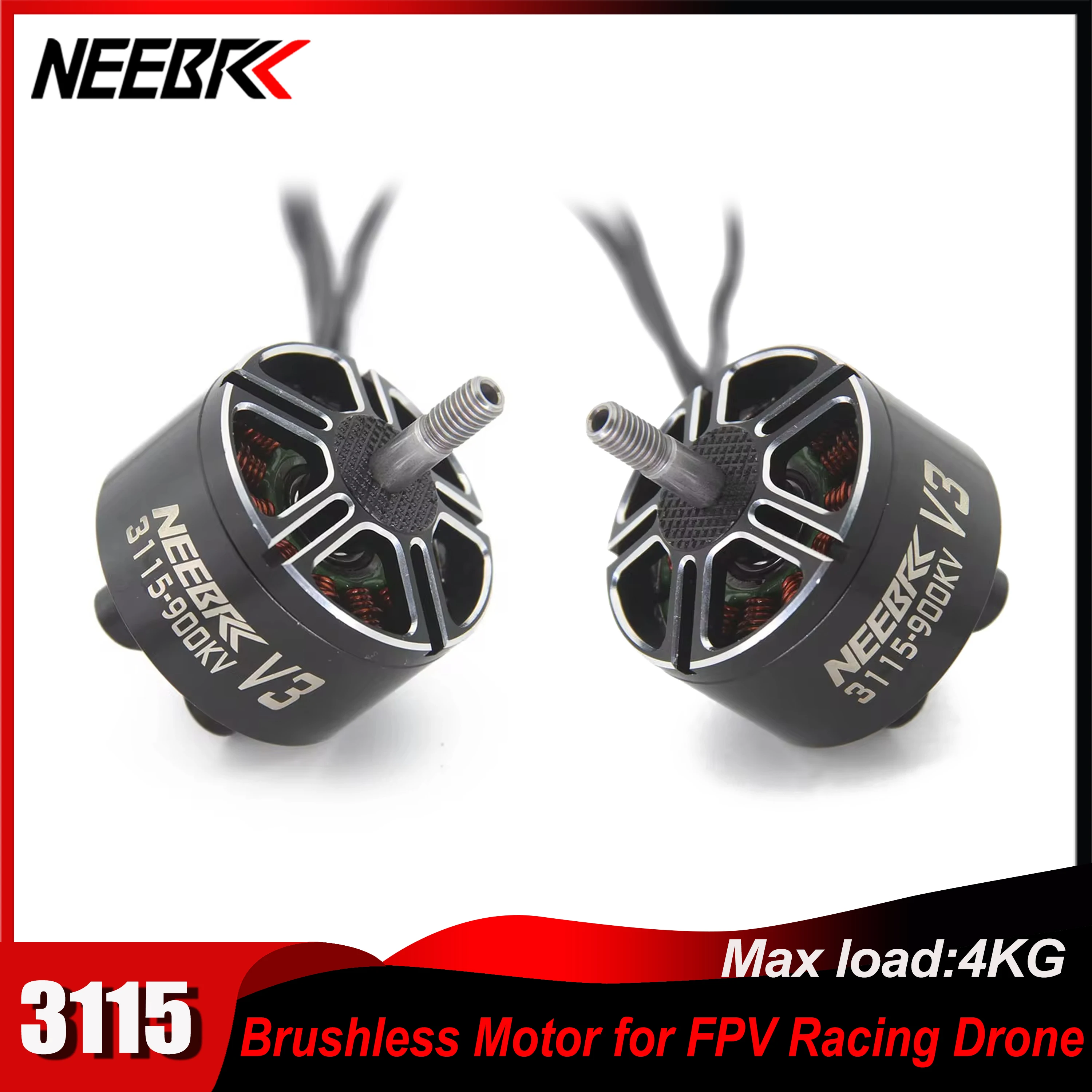 

1/2/4PCS NEEBRC 3115 900KV 3-6S FPV Racing Drone Brushless Motor for RC Plane Mark4 V2 8/10 inch Long Range Freestyle Aircraft