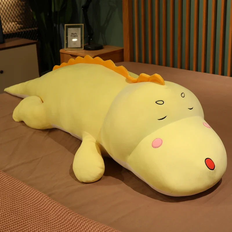 Neue Huggable Große Lange Nette Dinosaurier Plüsch Spielzeug Weiche Cartoon Tier Krokodil Gefüllte Puppe Freund Kissen Kind Mädchen Geburtstag Geschenk – Detail 9
