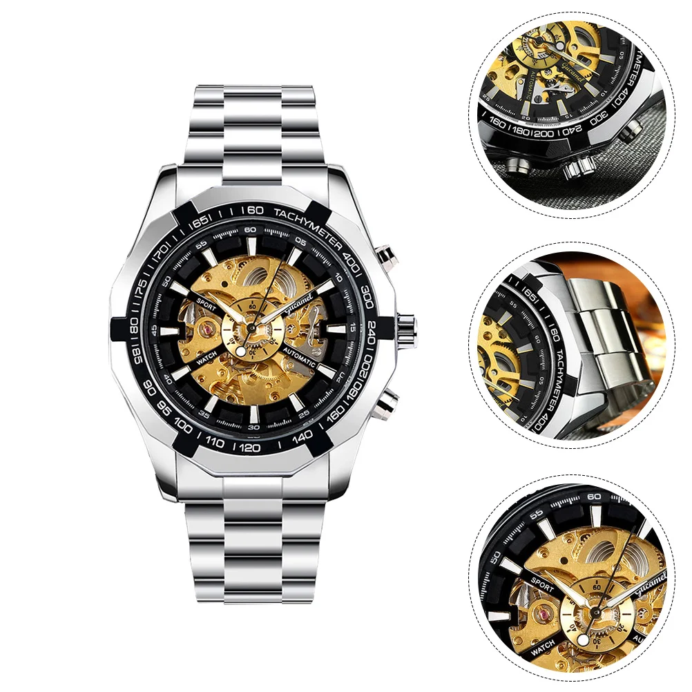 

1Pcs Mechanical Watch Men Luminous Automatic Business Casual Wrist Watch Fashion Stylish Durable Timepiece