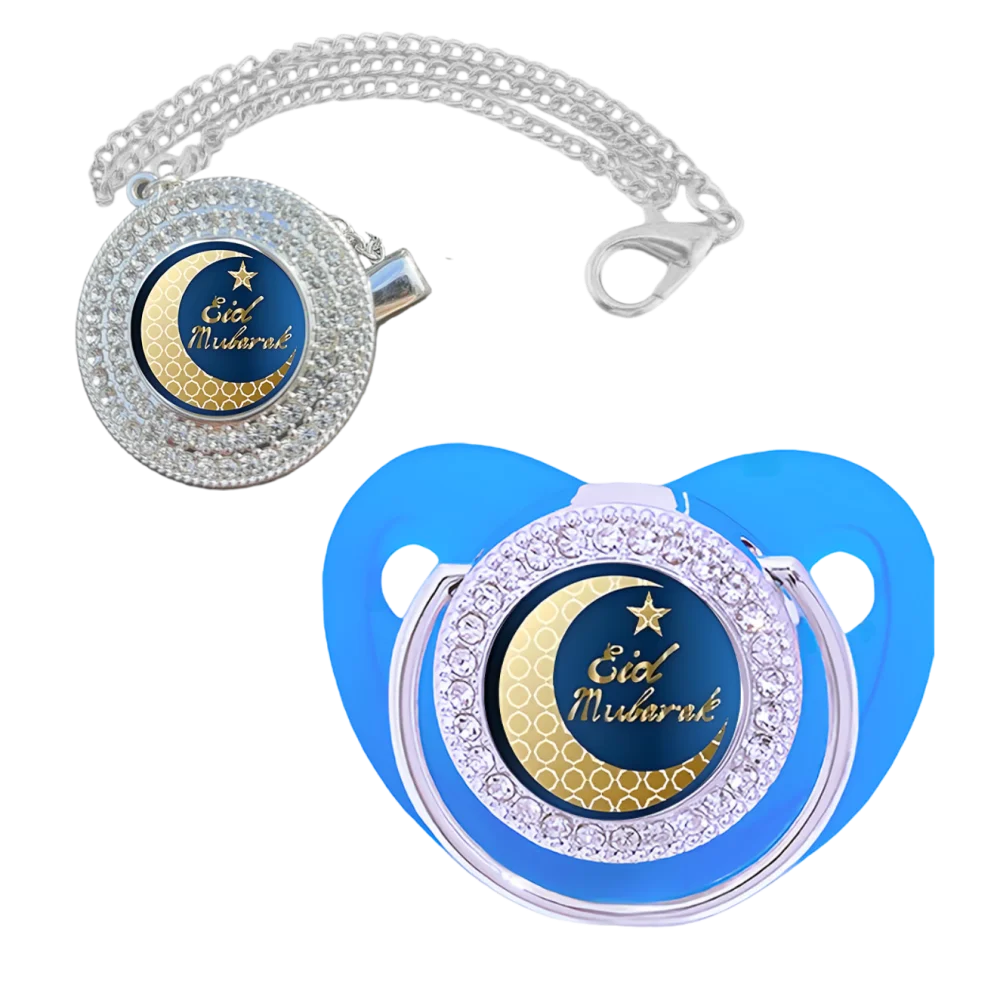 Muslin Print Baby Pacifier Clip Newborn Soother Calm Comfort Chewing Teething Mouthing Infant Gift