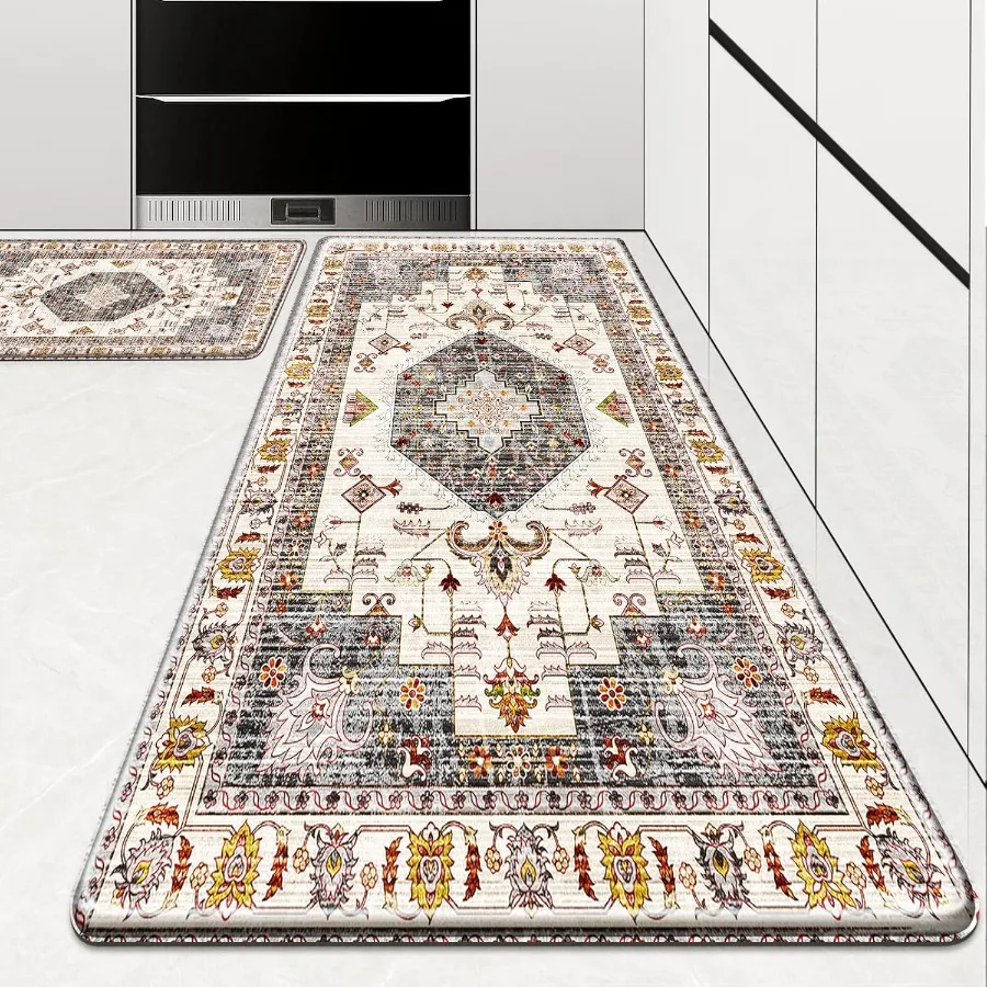

Boho Kitchen MatAntiFatigue Kitchen Mats for Floor Cushioned Rug for Kitchen Decor Accessories NonSlip Mats and Rugs Set for Of