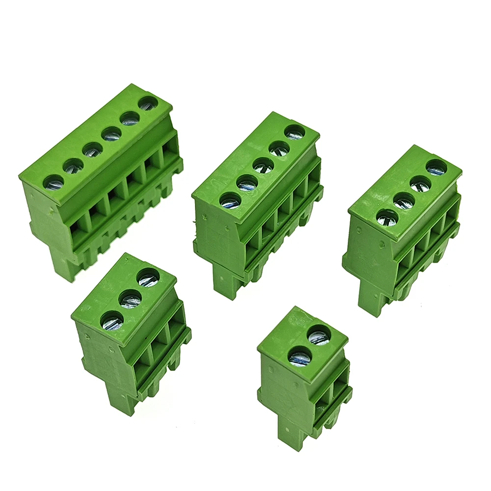 10PCS 2EDG 5.08mm Solderless Plug-in Terminal Blocks Side Outlet Vertical Plug 2/3/4/5/6/7/8/9/10/12P Screw Terminal Connector