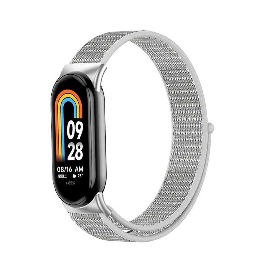 Nylon lusband voor Xiaomi Mi Band 10 9 8 Ademend polsbandje Armband Sport Pulsera Horlogeband voor Miband 8 9 NFC Metalen verbinding