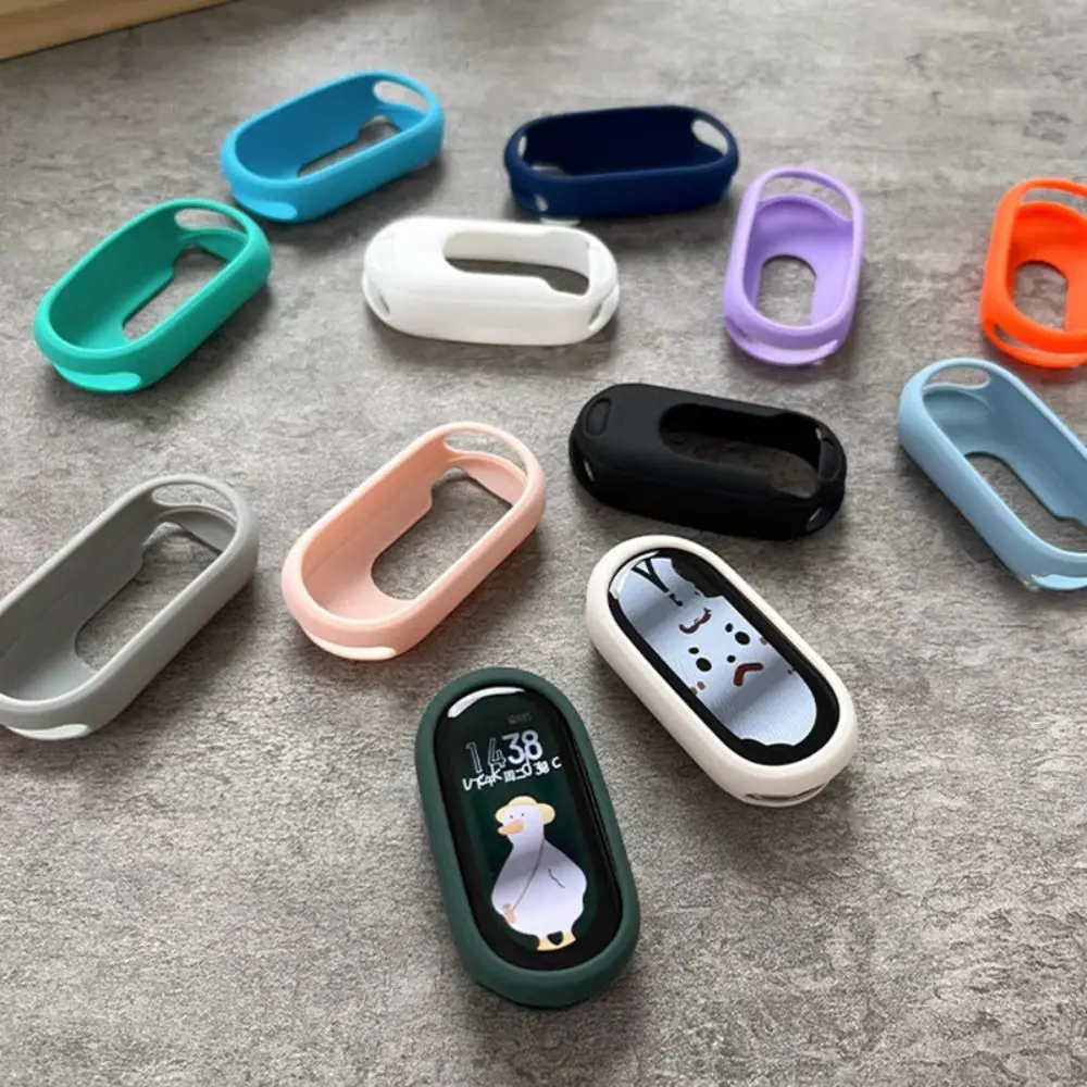 샤오미 미 밴드 8 용 스마트 워치 실리콘 케이스, 범퍼 프레임 스크린 보호대 액세서리 커버, 신제품