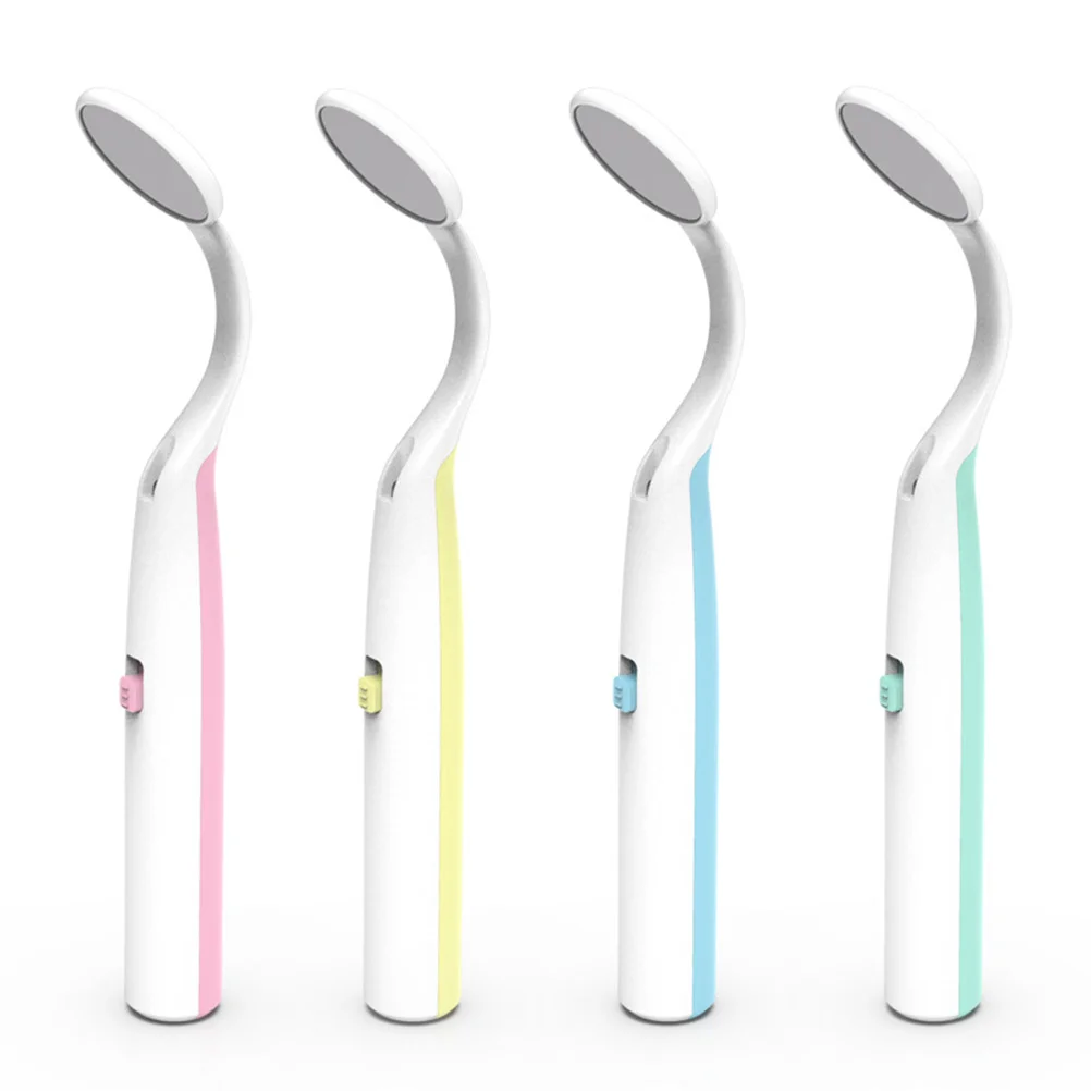 

Oral Dental Mirror LED Luminous Antifogging Mouth Mirror Mouth Tooth Inspection Mirror (Yellow) mouth dental mirror