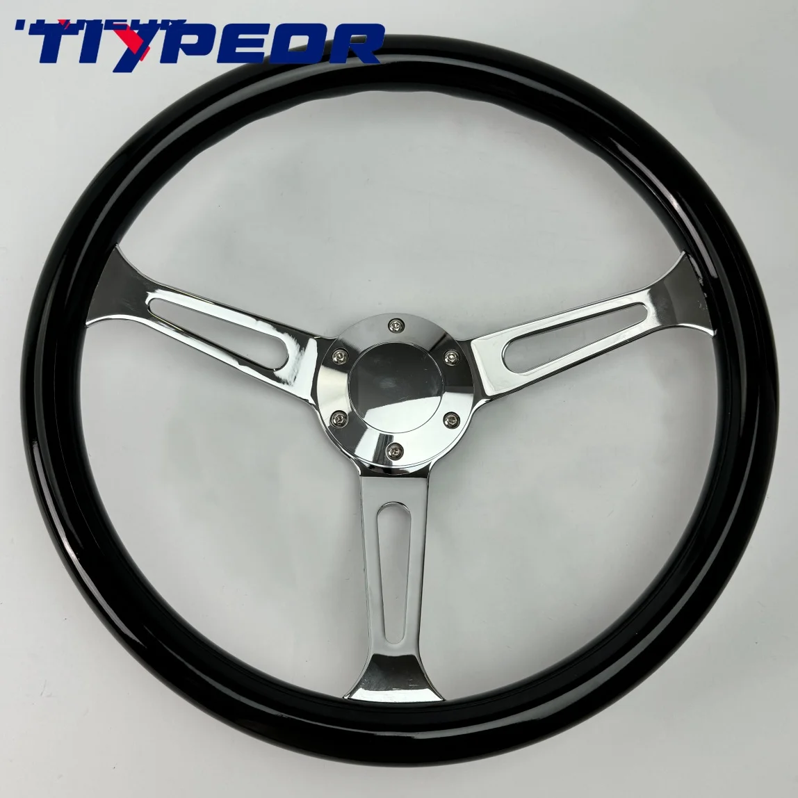 Vintage imitation solid wood steering wheel diameter 380mm 14 inch Steering Wheel Racing Sports Steering Wheel with Accessories