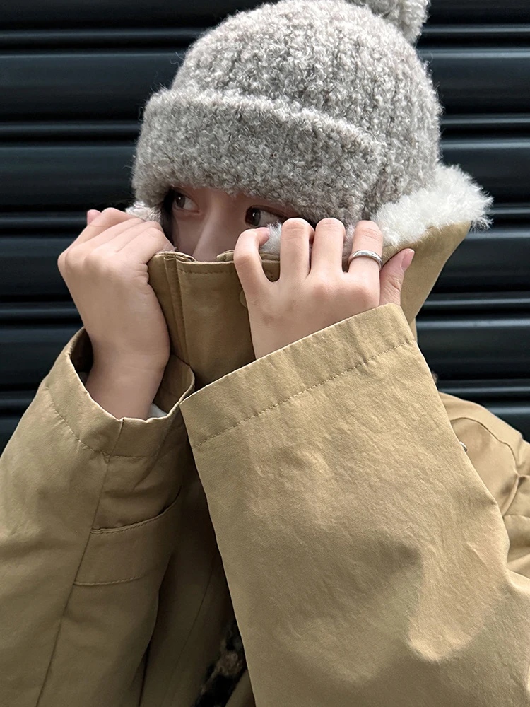 معاطف FANAN كلاسيكية سميكة ودافئة للنساء بتصميم من الفرو الصناعي ملابس خارجية أنيقة سترة عصرية شتوية جديدة #6