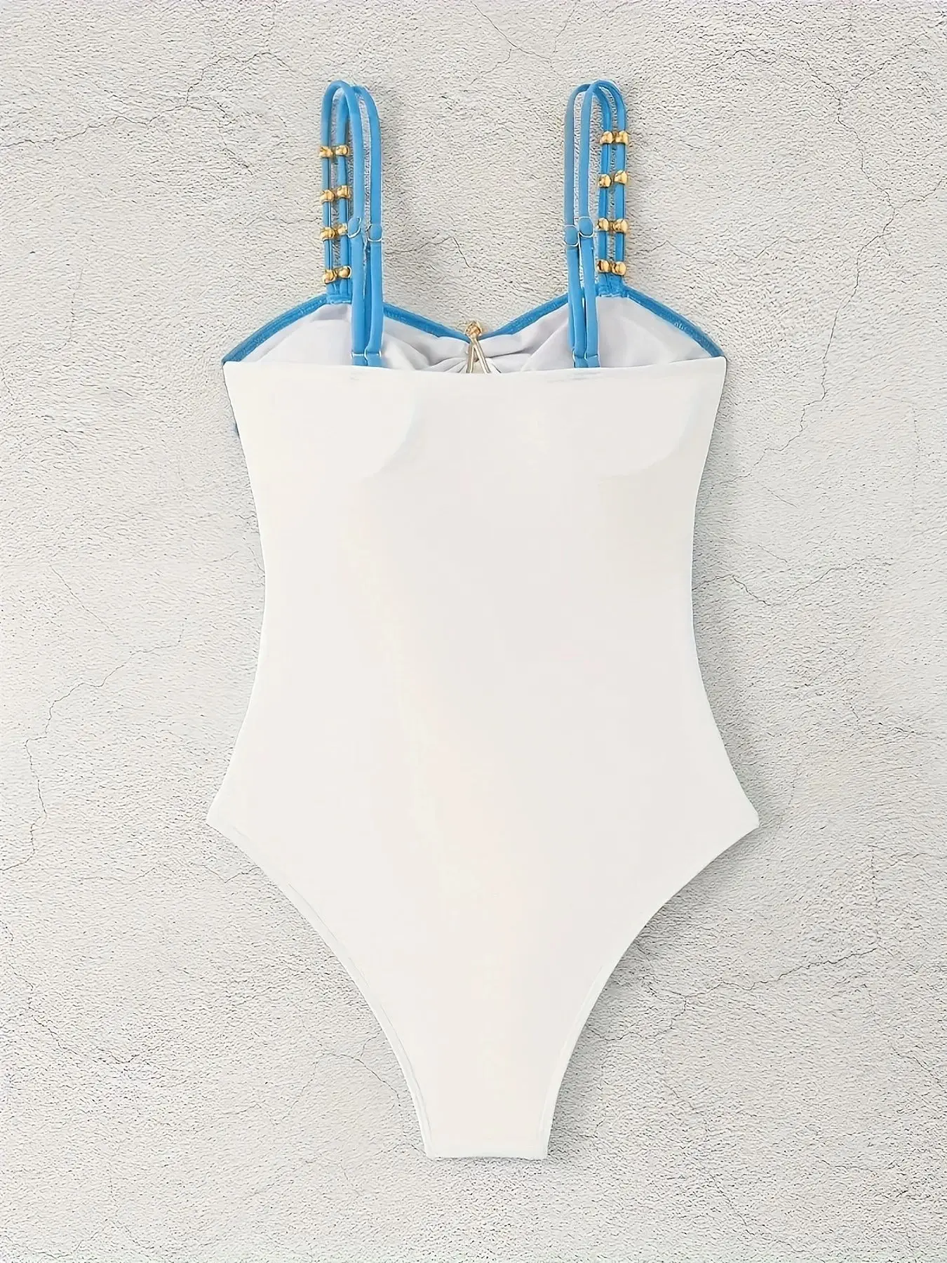 VigoBeviya 2026 Traje de Baño Hueco para Mujer, Monokini de Una Pieza sin Espalda con Tirantes para Verano, Traje de Baño Femenino para Playa