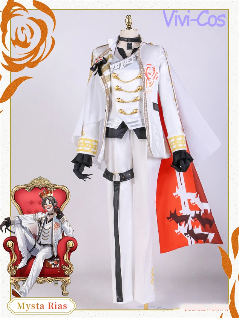 Vivi-Cos Anime Vtuber NIJISANJI Mysta Rias Half Anniversary Cool Suit Cosplay Halloween Unisex Costume Role Play Party New