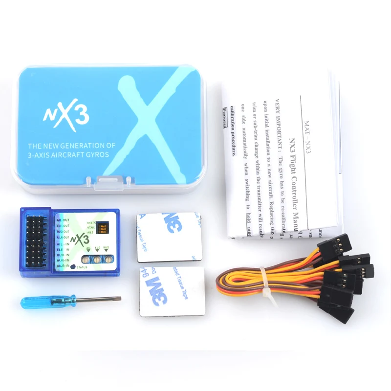 NX3 Flight Controller 3D Flight giroscopio Balance per velivoli ad ala fissa 1 pz 5 pz