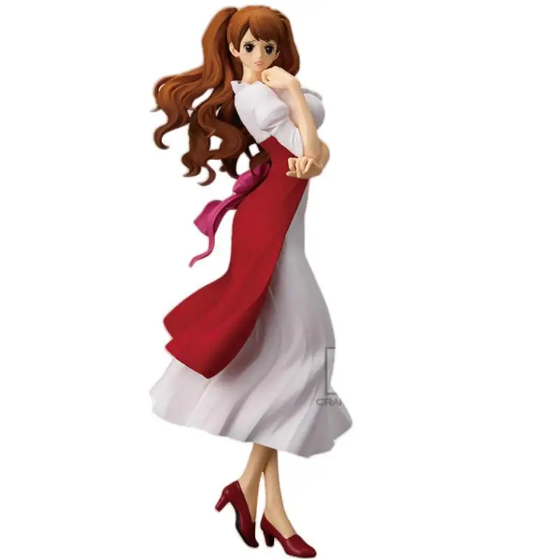 재고 있음 반다이 오리지널 애니메이션 원피스 샬롯 푸딩 액션 피규어 모델 장식 소년 수집 장난감 생일 크리스마스 선물