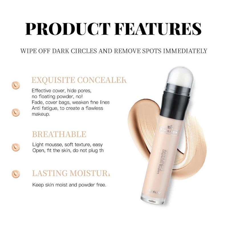 High Quality 4 Colors Multi-purpose Face Concealer Waterproof Moisturizing Oil-Control Brighten Contour Women Makeup Cosmetics