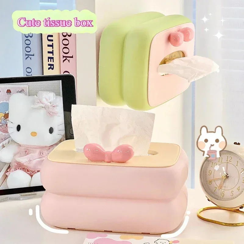 

A colorful tissue box with a beautiful wall hanging bow, suitable for kitchens, bathrooms, living rooms, bedrooms, etc