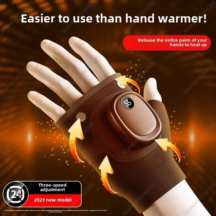 Smart Heating Gloves Winter Warm Motorcycle Riding Outdoor Sports Skiing Cold-proof Electric Heating Gloves