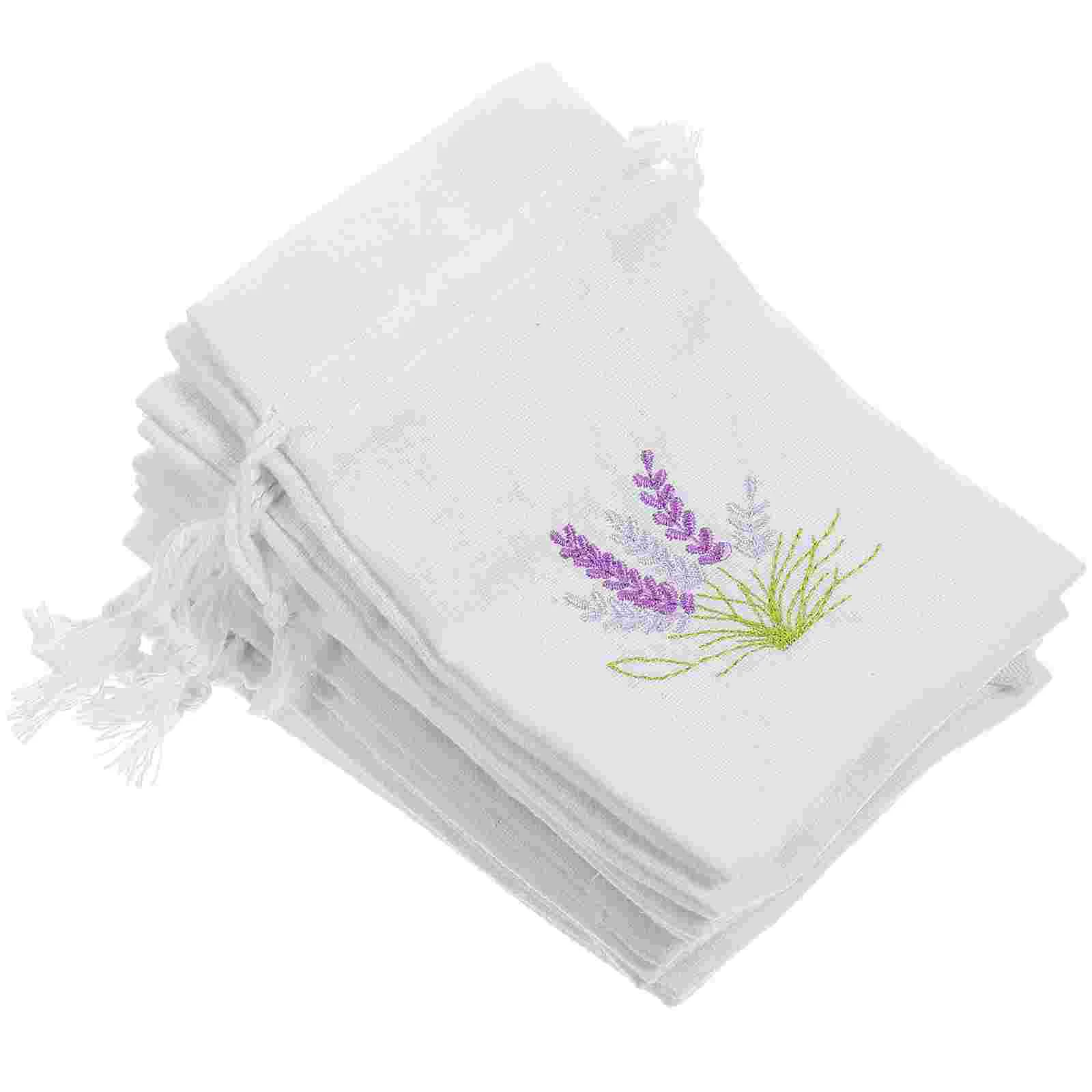10 Pcs Lavender Sachet Bag Makeup Perfume Pendants Storage Bags Luggage Sachets Cotton Empty Miss Container Packing