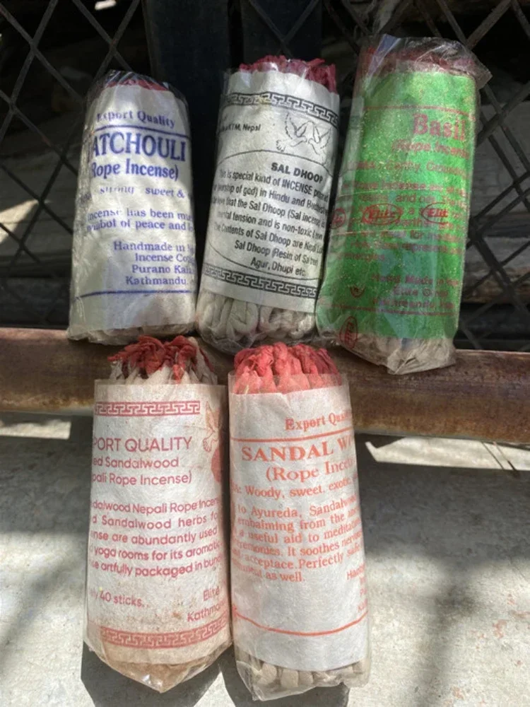 

Nepal Handmade Rope Incense Home Indoor/Temple Buddhist Hall Meditation Buddha Incense Purification Air Soothing Aromatherapy
