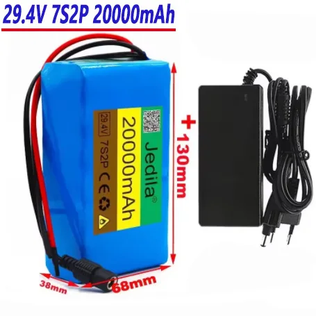 

100% New pack 7s2p 29.4V 20Ah 18650 Battery Li-ion Battery Pack 29.4v Li-ion Battery+Charger