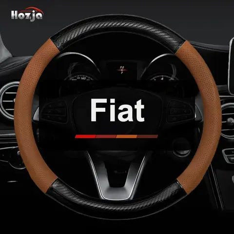 10 best sales fiat 500 leather steering wheel cover - №7