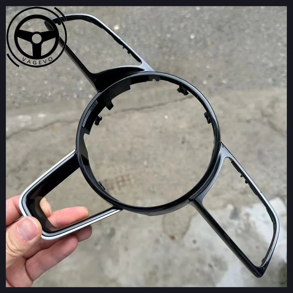 

For Audi A4 B9 S3 RS4 RS5 A3 A5 S3 S4 S5 steering wheel decorative frame, Car Accessories
