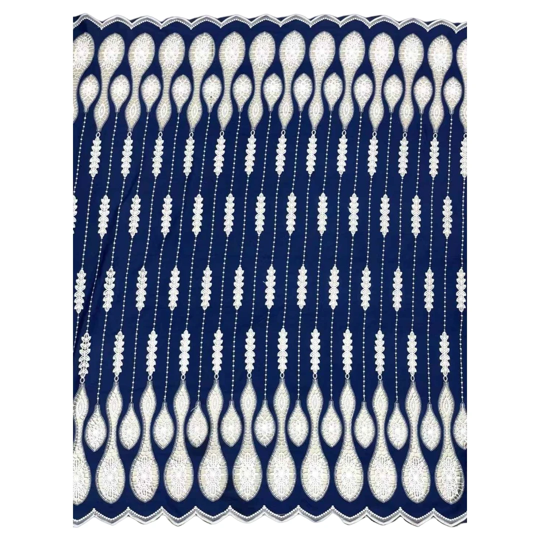 

Soft Embroidered Velvet Lace Fabric for Party Evening Dress Delicate High-Quality by Factory Offers U_GE5338