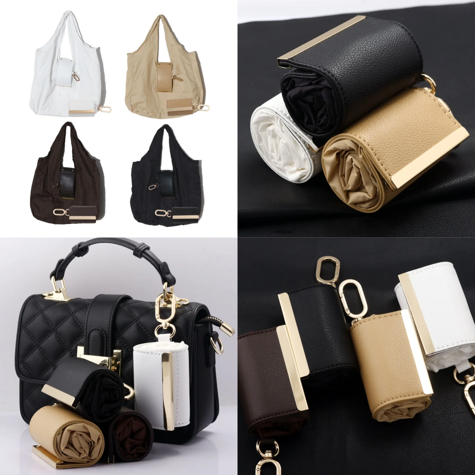 mini-sacola-reutilizavel-com-chaveiro-bolsa-de-compras-expansivel-e-dobravel-ecologica-para-supermercado-uso-diario-e-acessorio