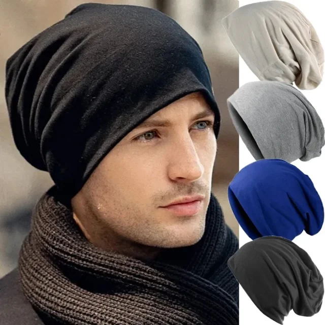 Zimowe ciepłe czapki beanie dla mężczyzn kobiety stylowe na co dzień miękkie układanie czapka z daszkiem z dzianiny unisex rozciągliwe czapki hip-hopowe Skullies