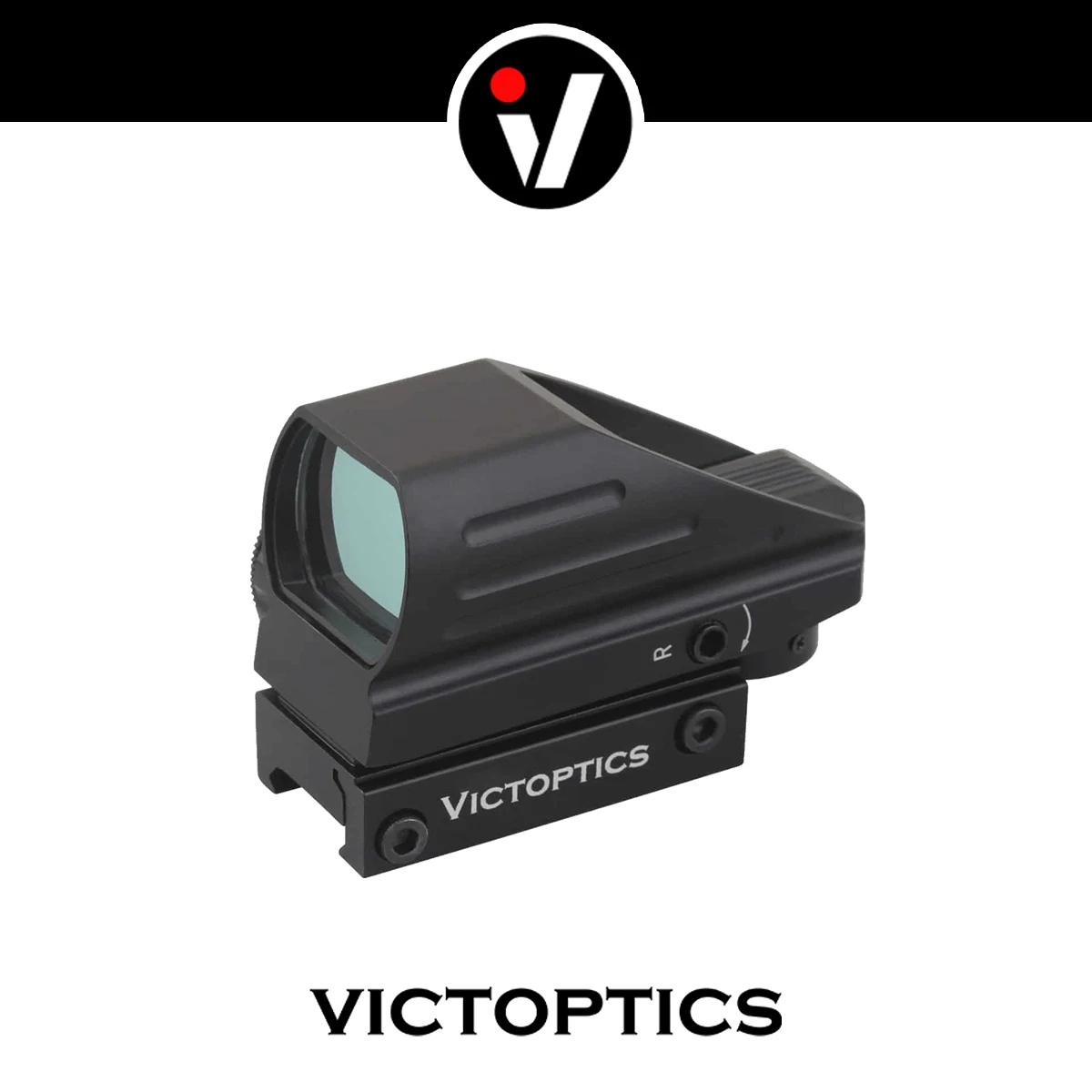 منظار VictOptics 1x22x33 بنقطة حمراء، أربعة أنواع من الشبكات، مصمم للعيارات والذخيرة الحقيقية، نمط تكتيكي