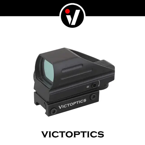 VictOptics 1x22x33 Red Dot Sight, Four Kinds of Reticles, Design for Real Fire Caliber and Ammunition,Tactical Style