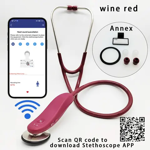New APP Medical Bluetooth Digital Stethoscope Wireless Intelligent Stethoscope  Estetoscopio