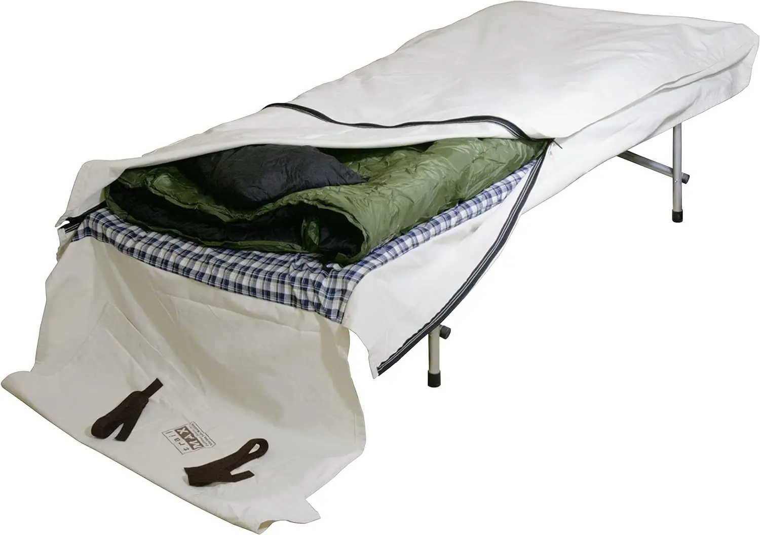 Canvas Cavalry-Style Cowboy Bedroll; Premium Lined Sleeping Bag Cover; Durable  Canvas; Comfy Flannel Liner