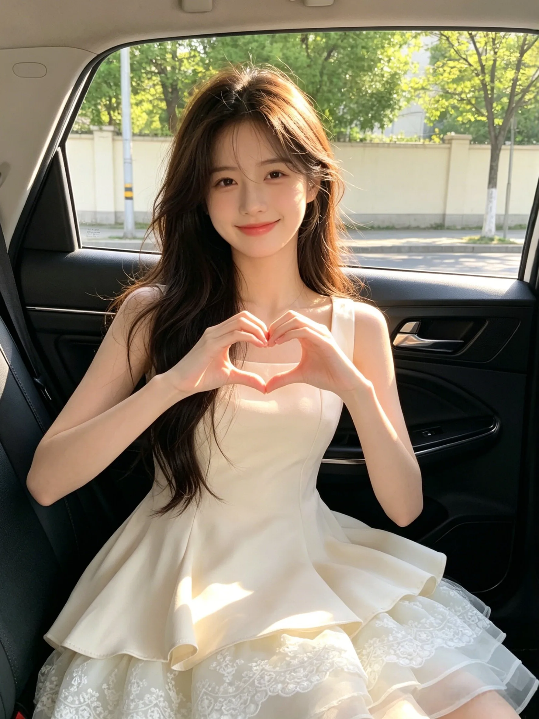 

Sweet Fairy Tale Style Puffy Sleeveless Summer Dress Women's Cotton Gentle Wind Unique Beautiful Gathered Waist Design Dress