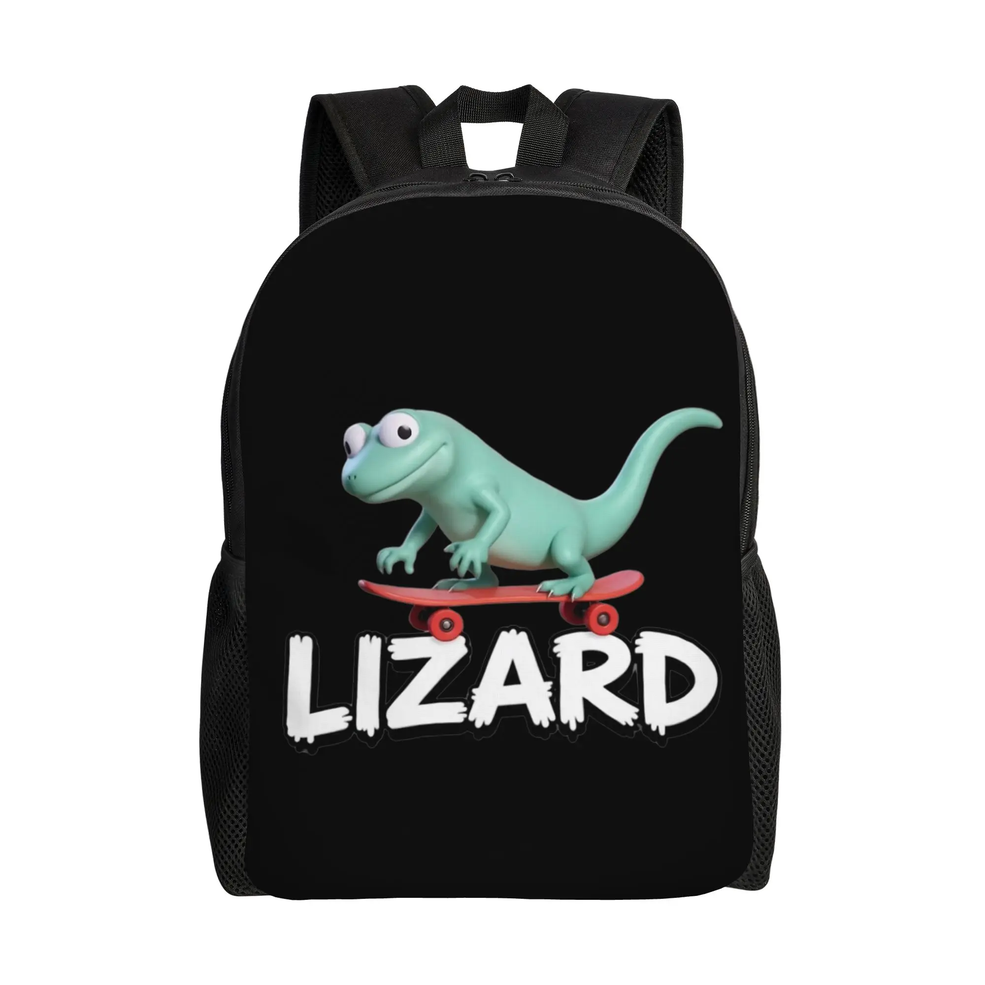 

Рюкзак Tom Lizard Skateboard Meme для мужчин, женщин, подростков, студентов, для походов, путешествий, повседневного использования, прочные холщовые сумки Hoppers College