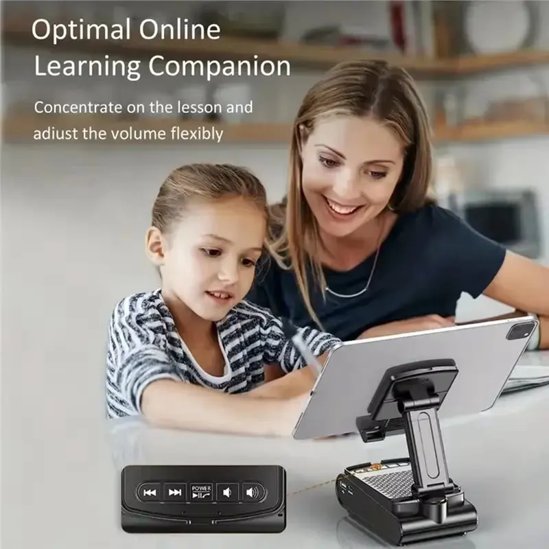 حامل هاتف CJSD-Lazy يدعم مكبر الصوت اللاسلكي المحمول مع مكبر صوت بلوتوث قابل للتعديل لسطح المكتب اللوحي المباشر