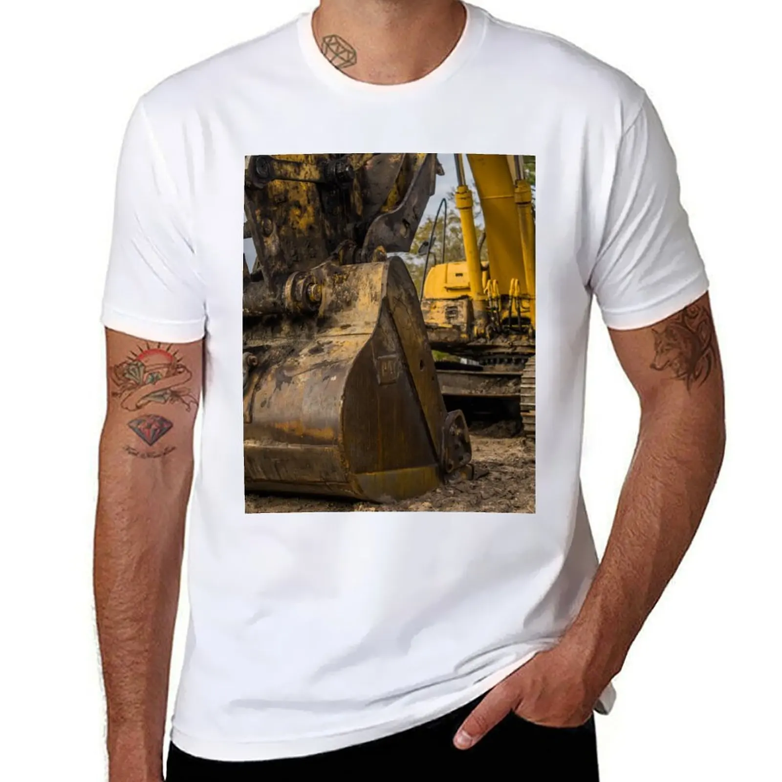 

Excavator 2 T-Shirt t shirt man designer t shirts for man pack white T-Shirt