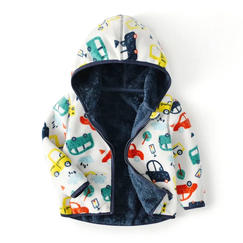 

New 2022 Spring Autumn Child Kid Clothes Baby Boy Clothes Jacket Hooded Polar Fleece Soft Warm