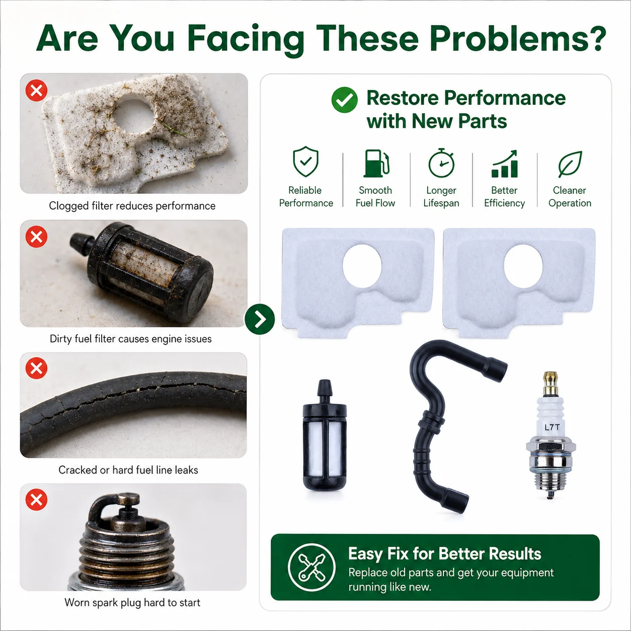 Kit Perbaikan Pengganti Filter - Stihl Chainsaw Ms170 ulasan dan harga