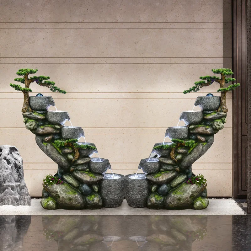 DSA rockery alpine fountain small balcony outdoor garden transfer lucky courtyard circulation ornament landscaping