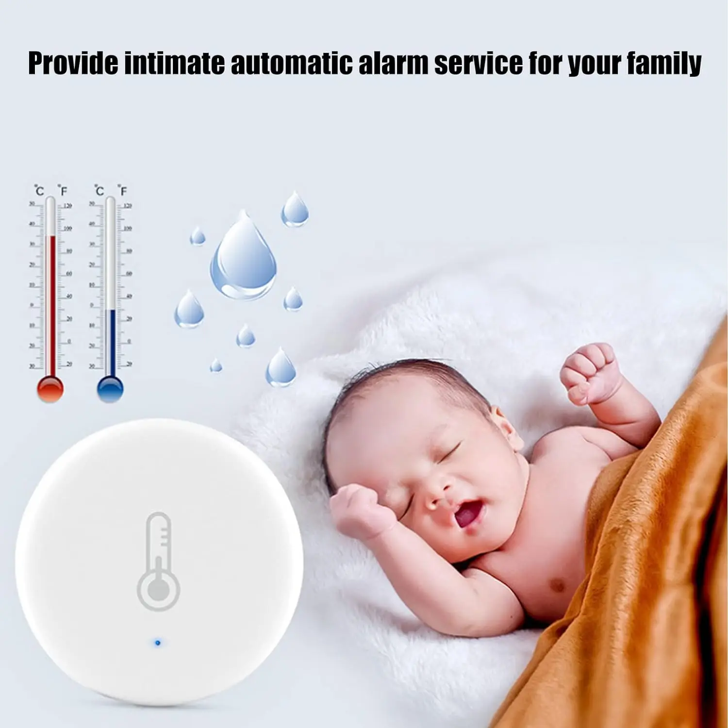 Tuya Smart Zigbee Temperature And Humidity Sensor Indoor Thermometer Monitor Smart Home Automation Voice Works With Alexa Google