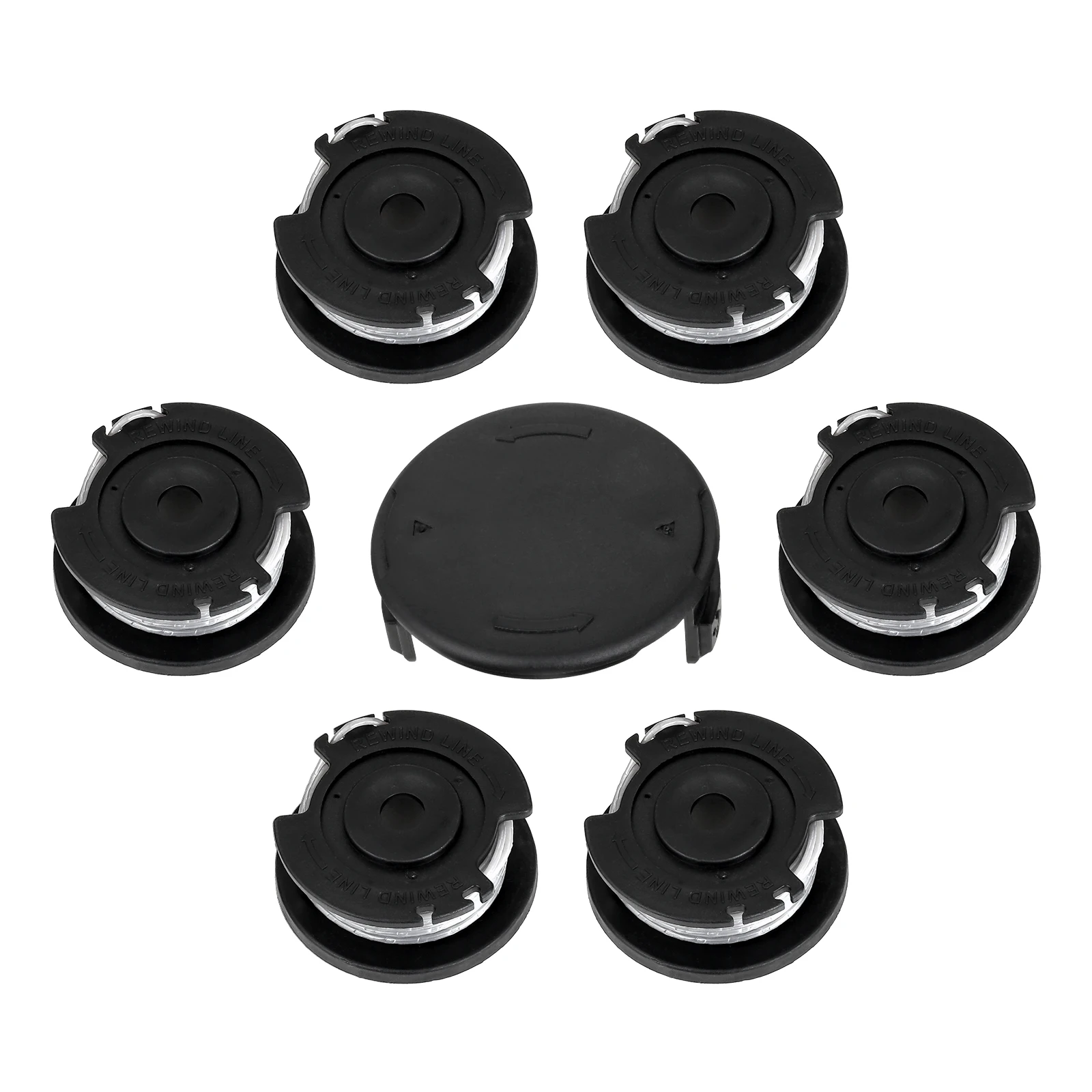 Cabo de Nylon para Bosch Mower, tampa do carretel, Att2sl Art26sl, EGC26, Egc18-26, F016800569, F016800385, F016f04557, 6pcs