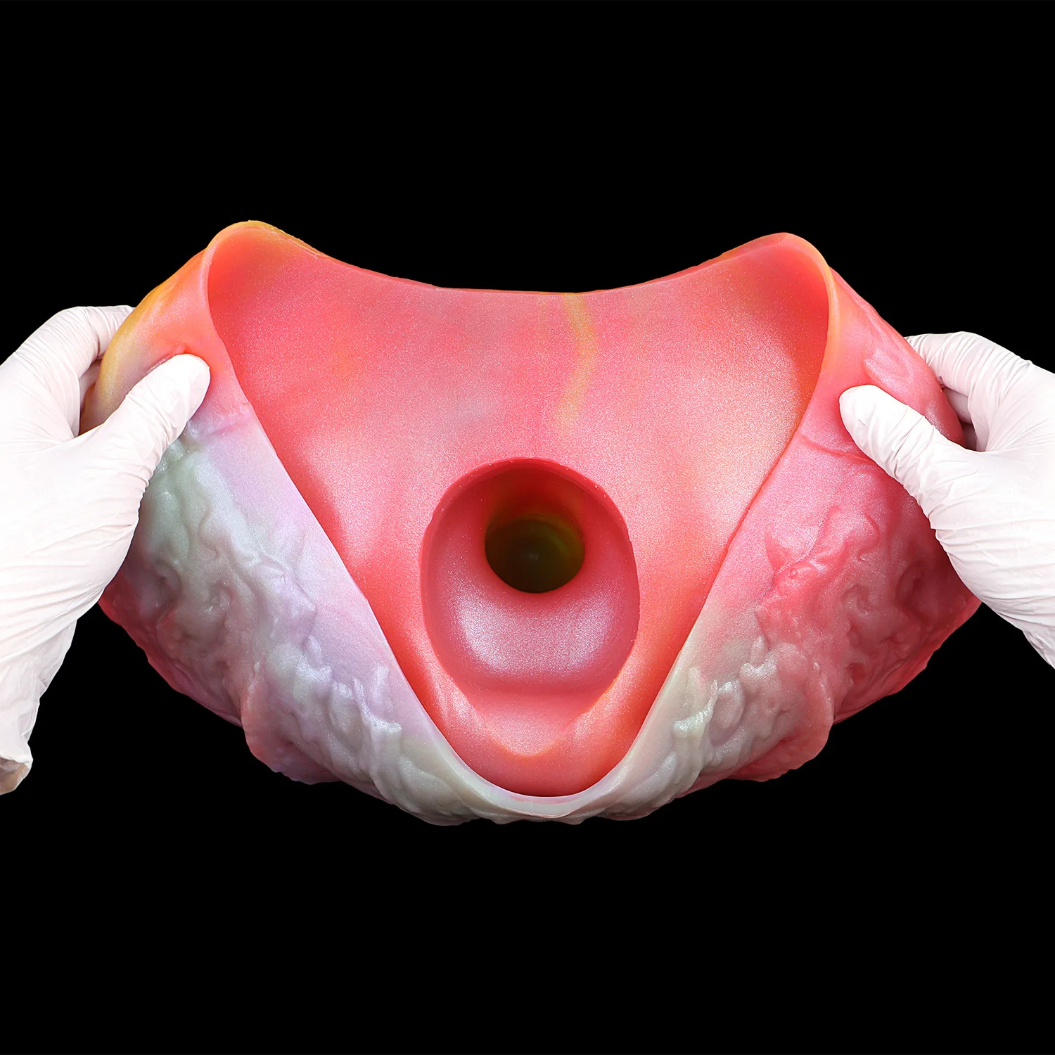 Manchon de pénis creux portable animal réaliste pour hommes – Jouet en silicone liquide plus épais et plus long, trou de 3,5 cm