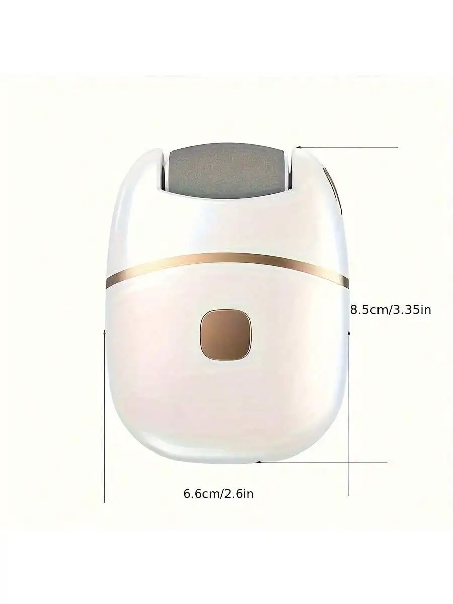 1 PC elektrischer Fußschleifer, wiederaufladbarer Fußschleifer zum Polieren von dickem Leder und 2 Schleifköpfe mit unterschiedlicher Dicke jiao